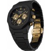 Men's Watch D1 Milano Polychrono Gilded Chronograph 40.5mm Polycarbonate Black/Gold  D1-PHBJ16