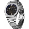 Unisex Watch D1 Milano Ultra Thin '1970' 39mm Stainless Steel Bracelet Silver/Black D1-UHBJ04