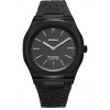 Unisex Watch D1 Milano Ultra Thin '1970' 39mm Black Synthetic Strap D1-UHKJ01