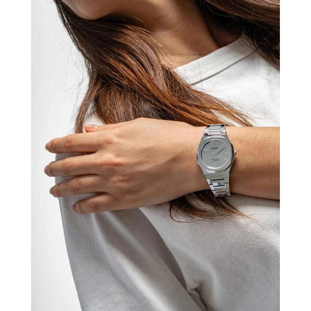 Woman's Watch D1 Milano Ultra Thin Mirror 30mm Stainless Steel Bracelet Silver D1-UTBL39