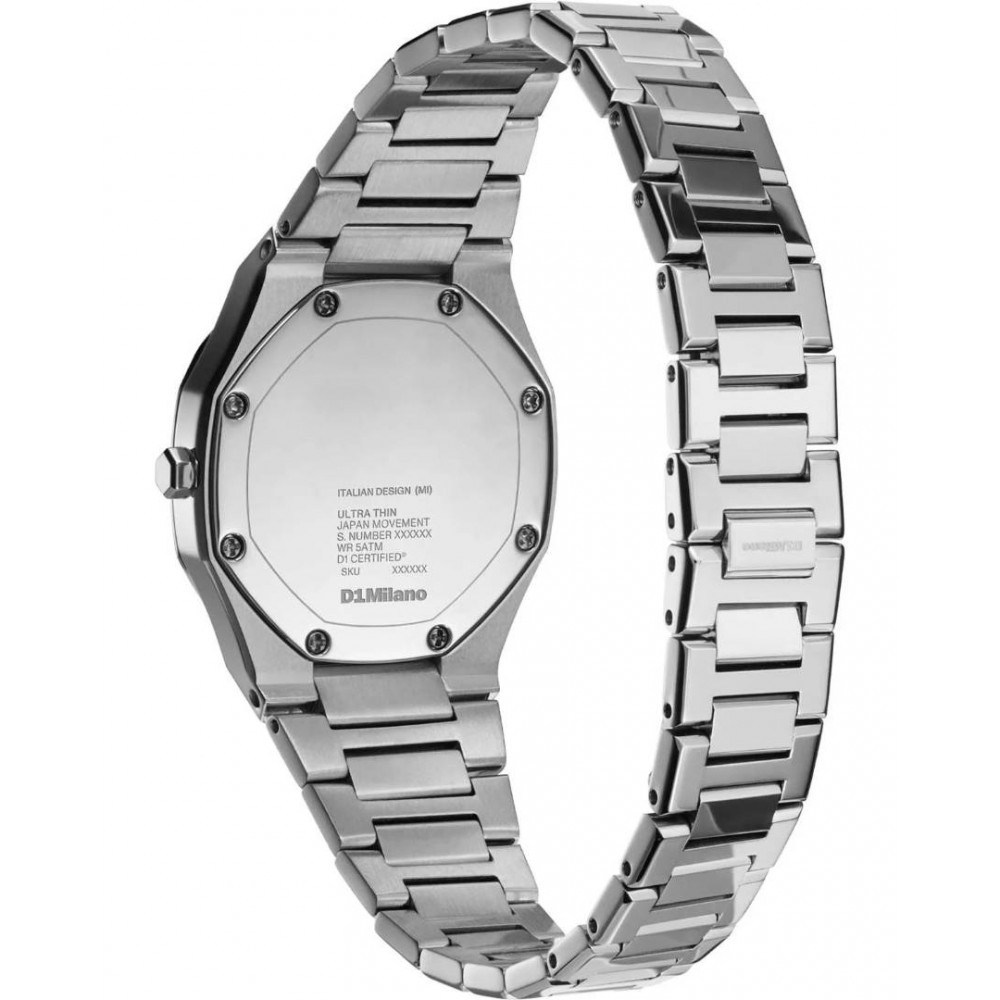 Woman's Watch D1 Milano Ultra Thin Mirror 30mm Stainless Steel Bracelet Silver D1-UTBL39