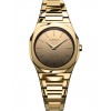 Woman's Watch D1 Milano Ultra Thin Mirror 30mm Stainless Steel Bracelet Gold D1-UTBL40