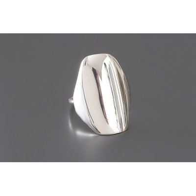 Woman's Ring DaphneP Blots XL Polygon Sterling Silver 015-silver