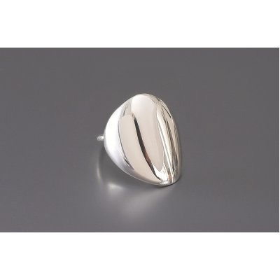 Woman's Ring DaphneP Blots Big Pebble Sterling Silver 014-silver