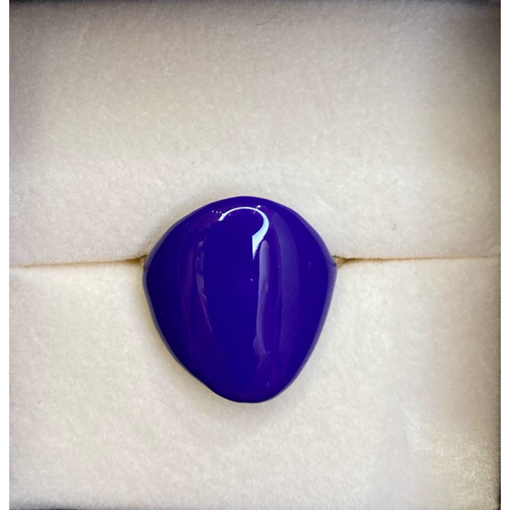 Γυναίκειο Δαχτυλίδι DaphneP Blots Small Pebble 009 Επιχρυσωμένος Ορείχαλκος Μωβ Σμάλτο