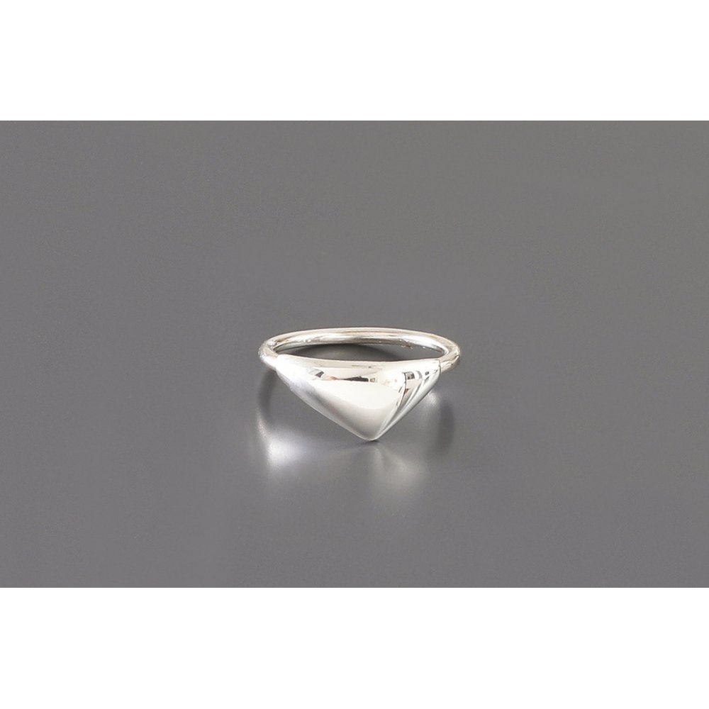 Woman's Ring DaphneP Blots Triangle Sterling Silver 001-silver