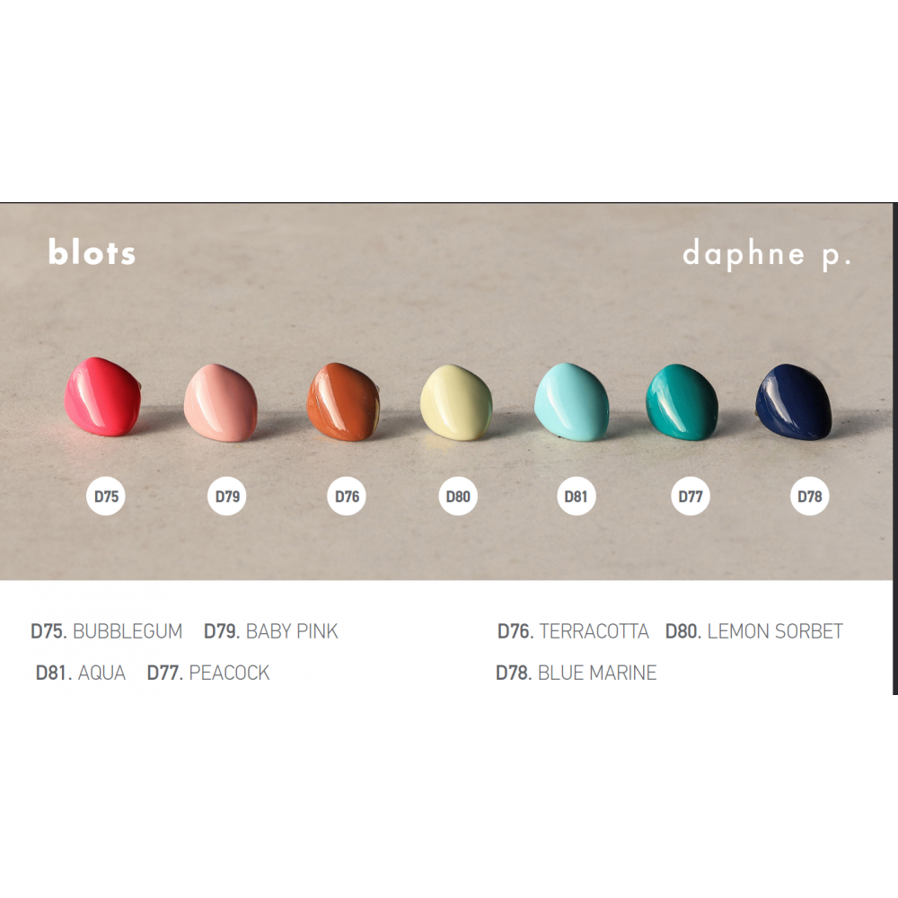 Γυναίκειο Δαχτυλίδι DaphneP Blots Oval Medium 011 Επιχρυσωμένος Ορείχαλκος Σμάλτο
