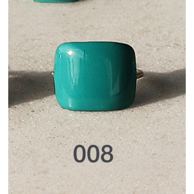 Woman's Ring DaphneP Blots Square 008 Brass Enamel Woman's Ring DaphneP Blots Square 008 Brass Enamel