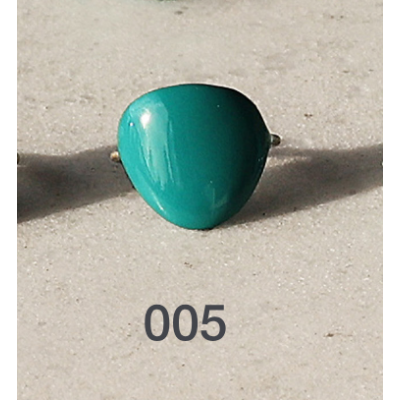 Woman's Ring DaphneP Blots Heart 005 Brass Enamel Woman's Ring DaphneP Blots Heart 005 Brass Enamel