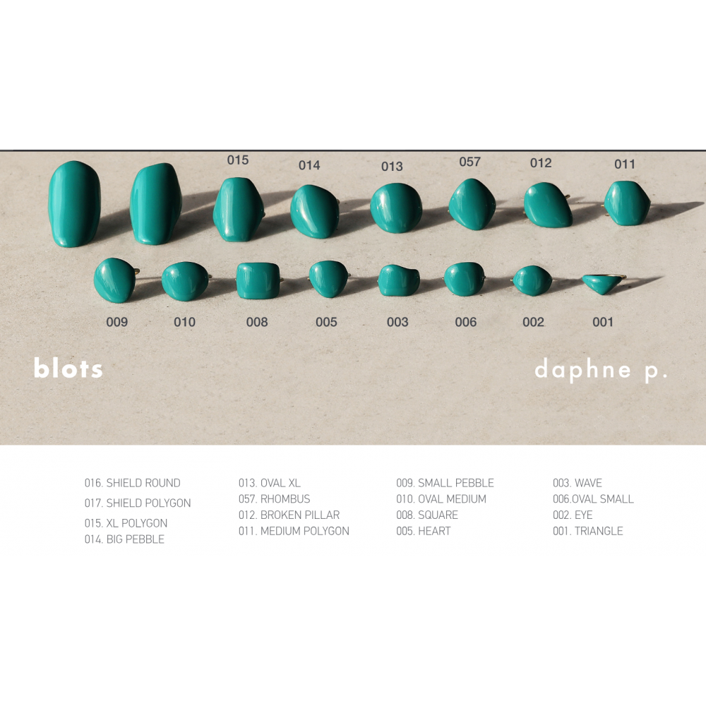 Γυναίκειο Δαχτυλίδι DaphneP Blots Oval Medium 011 Επιχρυσωμένος Ορείχαλκος Σμάλτο