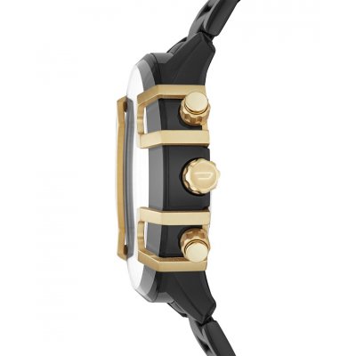 Men's Watch DIESEL Mega Griffed Stainless Steel Bracelet Chronograph DZ4525