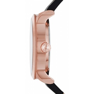 Γυναικείο ρολόι DIESEL Flare Μαύρο Δερμάτινο Ροζ Χρυσό DZ5520
