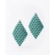 Woman's Earrings FABNORA By Boltenstern Essence Small 3D Printed Polyamide Boltenstein Green FA8PE-SSBG