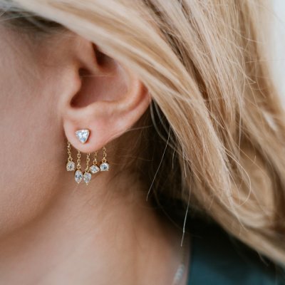 JCou Woman's Earrings Multi Stone