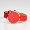 Woman's Watch JACQUES LEMANS Design Collection Red Leather Strap