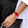 Woman's Watch JACQUES LEMANS Design Collection Red Leather Strap