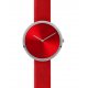 Woman's Watch JACQUES LEMANS Design Collection Red Leather Strap