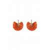 Woman's Earrings Katerina Makriyianni Sparkle Hoops Light Orange 24K Gold Plated Silk K17.E1.L.O