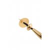 Woman's Earrings Katerina Makriyianni Gold Drop Black Gold Plated Bronze Black Silk  K22.E4.BL