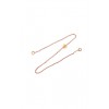 Γυναικείο Κολιέ Katerina Makriyianni Knitties Heart 24K Επιχρυσωμένος Μπρούτζος και Ασήμι Ροζ Κορδόνι K22.N3.H.PN
