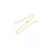 Woman's Necklace Katerina Makriyianni Knitties Star 24K Gold Plated Bronze And Silver Yellow Cord K22.N3.S.Y