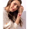 Woman's Bracelet KATERINA PSOMA March's Cord Gold Plated Brass Glass Bead MB01RD