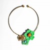 Γυναικείο Κολιέ KATERINA PSOMA Daphne Cassia Green Flower Short Επιχρυσωμένος Ορείχαλκος Ρητίνη SS25AN02GR
