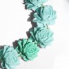 Γυναικείο Κολιέ KATERINA PSOMA Rose Turquoise Short Επιχρυσωμένος Ορείχαλκος Σκαλισμενο Ακρυλικό SS25AE07TQ Γυναικείο Κολιέ KATERINA PSOMA Rose Turquoise Short Επιχρυσωμένος Ορείχαλκος Σκαλισμενο Ακρυλικό SS25AE07TQ