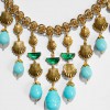 Γυναικείο Κολιέ KATERINA PSOMA Ampitrite Short Turquoise Charm Επιχρυσωμένος Ορείχαλκος Σμάλτο Τιρκουάζ Χάντρες SSN2612TQ