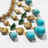 Γυναικείο Κολιέ KATERINA PSOMA Ampitrite Short Turquoise Charm Επιχρυσωμένος Ορείχαλκος Σμάλτο Τιρκουάζ Χάντρες SSN2612TQ