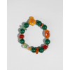 Γυναικείο Βραχιόλι Katerina Psoma Tutti Frutti Malachite Επιχρυσωμένος Ορείχαλκος Κεραμικές Χάντρες Μαλαχίτης SSB2604GR