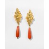 Γυναικεία Σκουλαρίκια KATERINA PSOMA Calypso Shell Dangles Επιχρυσωμένος Ορείχαλκος Κρύσταλοι SSE2602CR