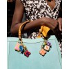 Woman's Brooch KATERINA PSOMA Phylacto Pin Gold Plated Brass Hand Beads SS26BR01R