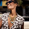 Γυναικείο Κολιέ KATERINA PSOMA Ampitrite Short Turquoise Charm Επιχρυσωμένος Ορείχαλκος Σμάλτο Τιρκουάζ Χάντρες SSN2612TQ