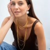 Γυναικεία Σκουλαρίκια KATERINA PSOMA Antheia Mini White Flower Επιχρυσωμένος Ορείχαλκος Λευκό Φίλντισι SS23E07WHM