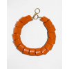 Woman's Necklace KATERINA PSOMA Armadillo Orange Short Gold Plated Brass Orange Acrylic Beads FW26N03OR