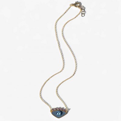 Γυναικείο Κολιέ KATERINA PSOMA Grey Evil Eye Επιχρυσωμένος Ορείχαλκος Γκρι Σμάλτο Κρύσταλλοι EVN02GR Γυναικείο Κολιέ KATERINA PSOMA Grey Evil Eye Επιχρυσωμένος Ορείχαλκος Γκρι Σμάλτο Κρύσταλλοι EVN02GR