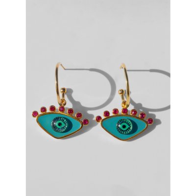 Γυναικεία Σκουλαρίκια KATERINA PSOMA Turquoise Evil Eye Dangle Επιχρυσωμένος Ορείχαλκος Τιρκουάζ Σμάλτο Κρύσταλλοι EVE02TQ Γυναικεία Σκουλαρίκια KATERINA PSOMA Turquoise Evil Eye Dangle Επιχρυσωμένος Ορείχαλκος Τιρκουάζ Σμάλτο Κρύσταλλοι EVE02TQ