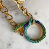 Woman's Necklace KATERINA PSOMA Nuwa Chain with Turquoise Beads