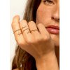 Γυναικείο Δαχτυλίδι Mya-Bay Magnolia Hoops 24K Επιχρυσωμένος Ορείχαλκος Ζιργκόν BA-386
