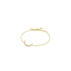 Woman's Bracelet Mya-Bay Moon Bracelet Gold Plated Brass Zirconia BR-161