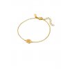 Woman's Bracelet Mya-Bay Eye Lover Bracelet Gold Plated Brass Zirconia BR-398