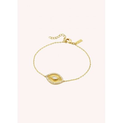 Woman's Bracelet Mya-Bay Tika 24K Gold Plated Brass Zirconia BR-331