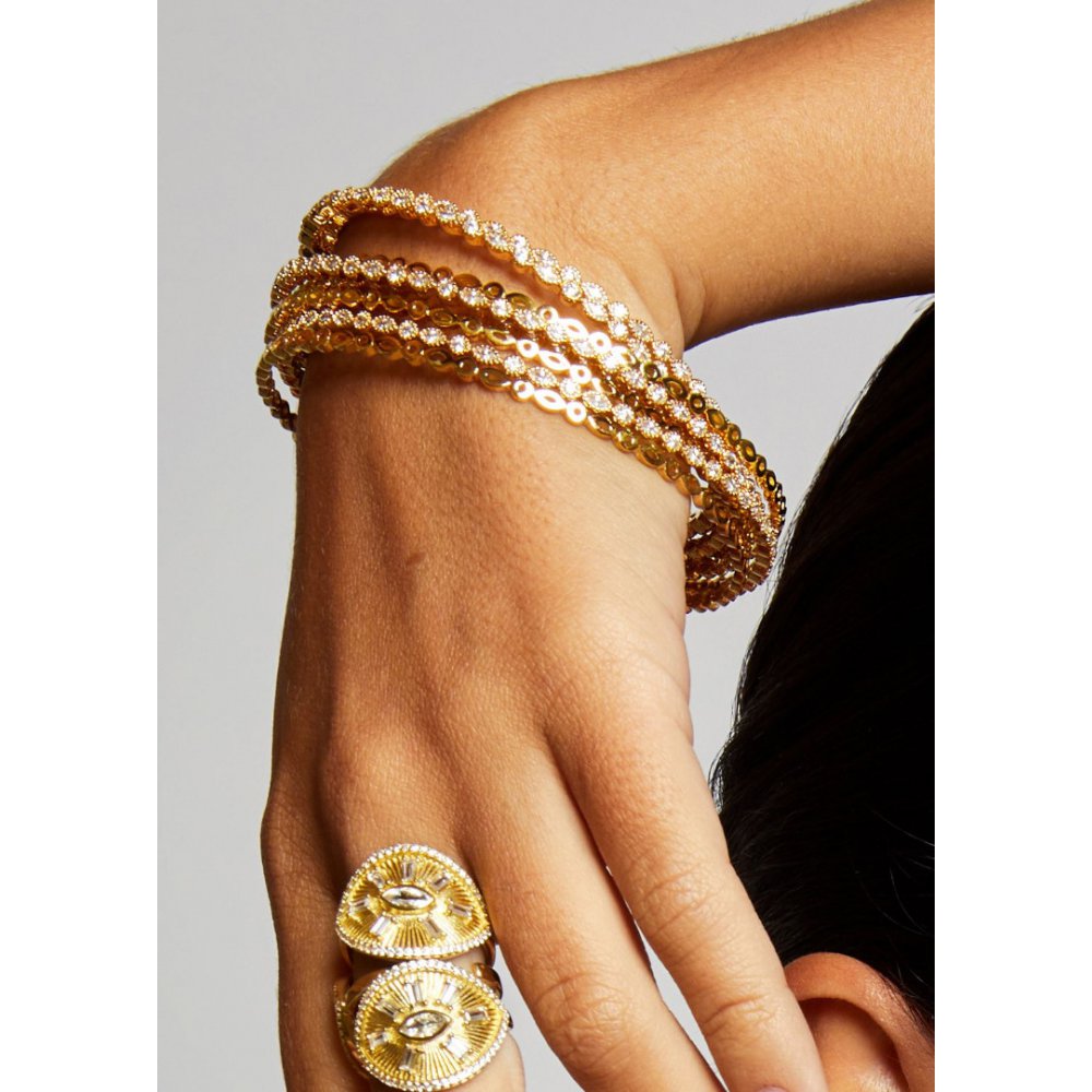 Γυναικείο Βραχιολι Mya-Bay Perpetual Bracelet Επιχρυσωμένος Ορείχαλκος BR-309.60