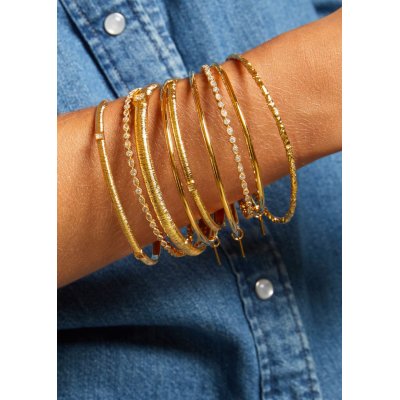 Woman's Bracelet Mya-Bay Perpetual Gold Plated Brass Zirconia BR-309.60