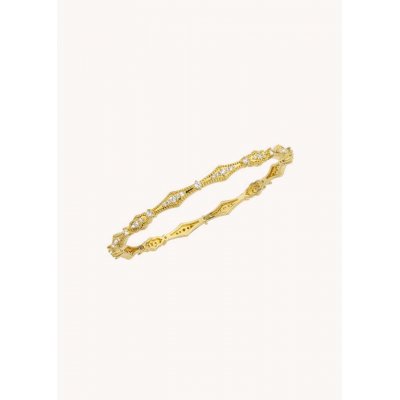 Woman's Bracelet Mya-Bay Indira Gold Plated Brass Zirconia BR-338.65