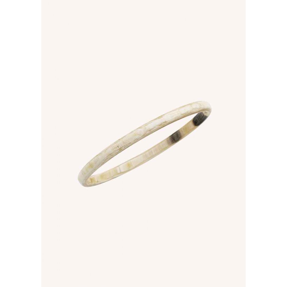 Γυναικείο Βραχιολι Mya-Bay Small Ivory Bracelet Κέρατο Βούβαλου Ιβουάρ BR-342