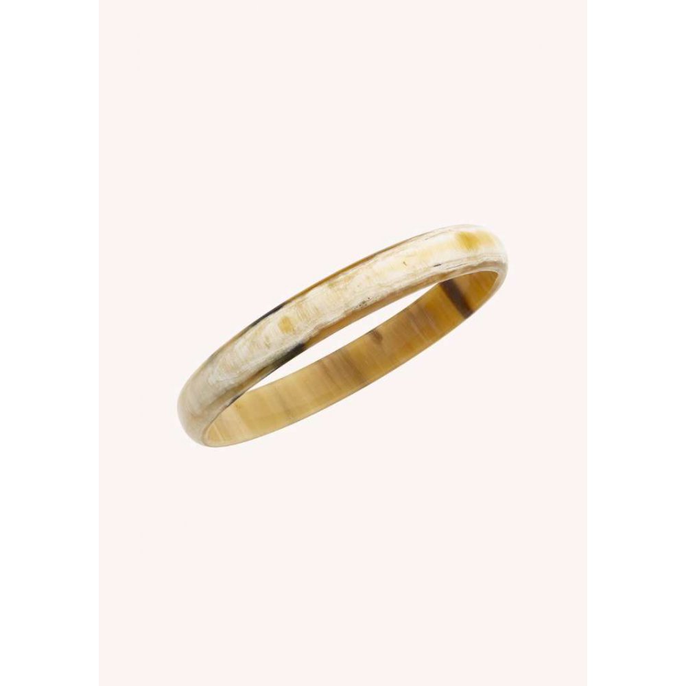 Woman's Bracelet Mya-Bay Ivory Lupita Natural Buffalo Horn BR-344