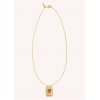 Woman's Necklace Mya-Bay Amethyst Heart Boheme Gold Plated Brass Zirconia CO-315 Woman's Necklace Mya-Bay Amethyst Heart Boheme Gold Plated Brass Zirconia CO-315