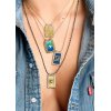 Woman's Necklace Mya-Bay Sunset Twice Boheme Gold Plated Brass Multicolor Enamel Zirconia CO-296 Woman's Necklace Mya-Bay Sunset Twice Boheme Gold Plated Brass Multicolor Enamel Zirconia CO-296